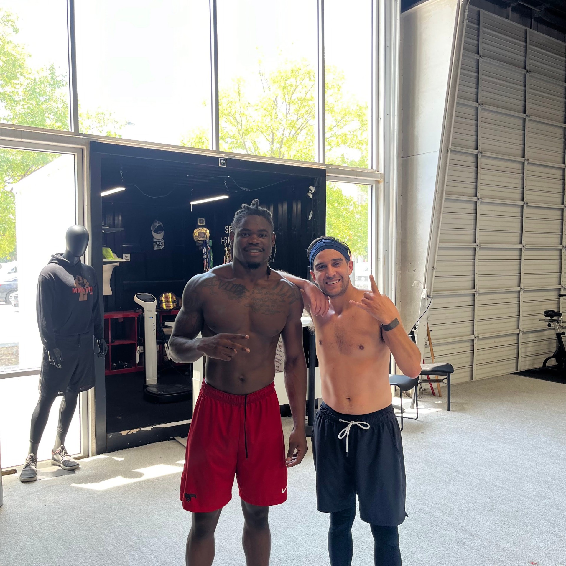 Zaay Brown… athlete training session in Dallas.