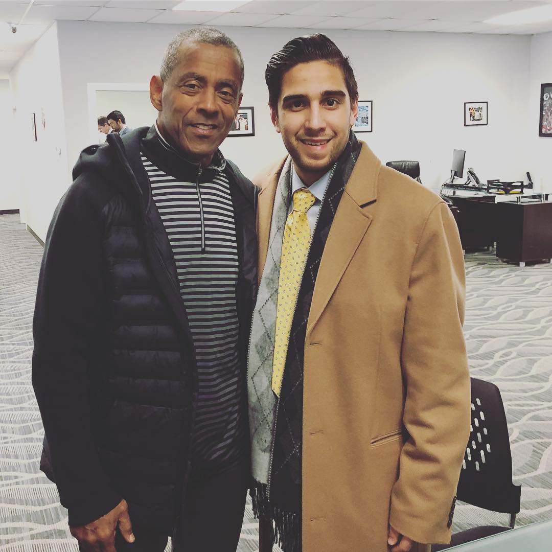 With Tony Dorsett… Cowboys Hall of Famer, Heisman winner.