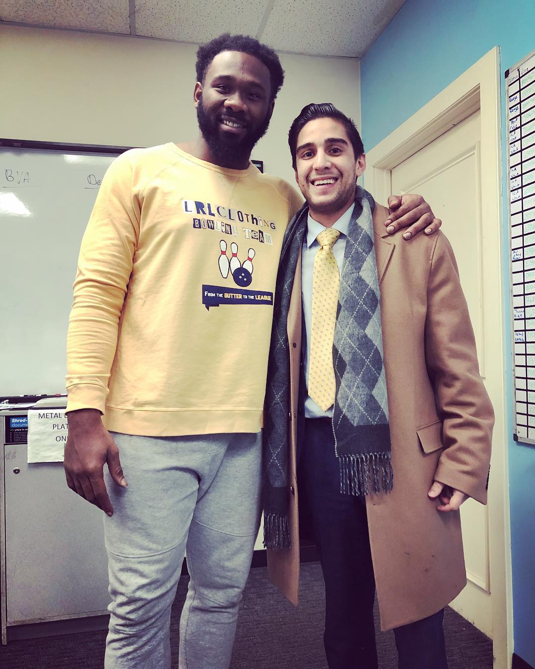 Office visit with a Dallas Cowboys player… early ITH days.